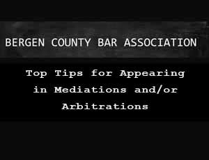 Bergen - Top tips for appearing in mediations and or arbitrations
