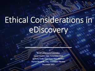 bergen - ethical considerations in ediscovery